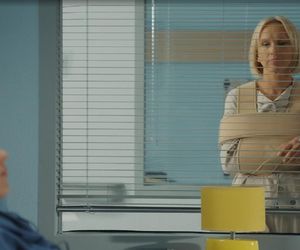 M jak miłość odc. 1891. Dorota (Iwona Rejzner),  Franek (Jarosław Śmigielski)