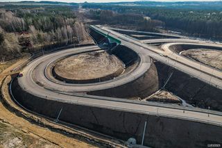 Budowa obwodnicy Poręby i Zawiercia. Zdjęcia z marca 2025