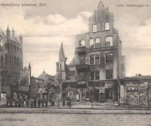 Ełk na zdjęciach z I wojny światowej. Miasto było całkowicie zniszczone