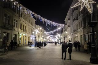 Iluminacje świąteczne na Piotrkowskiej