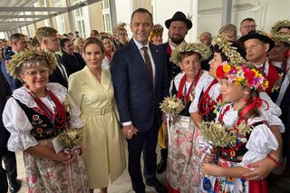 Opolszczyzna na Dożynkach Prezydenckich. KGW Puszyna oczarowało Pierwszą Damę