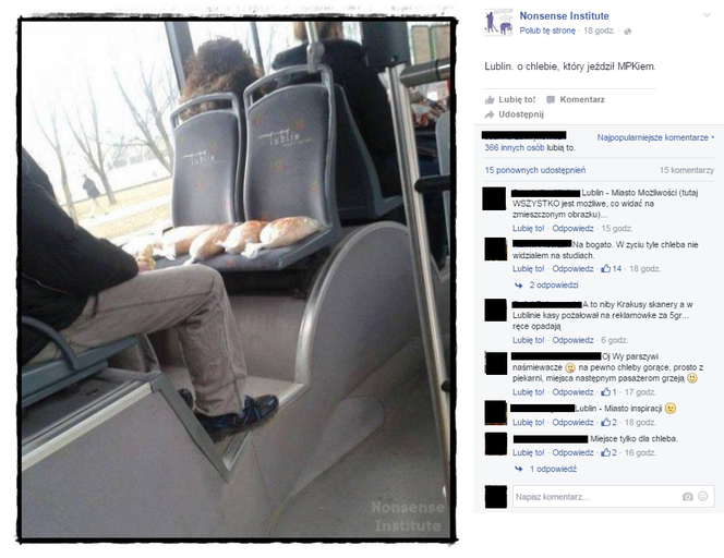 Chleb jeżdżący autobusem