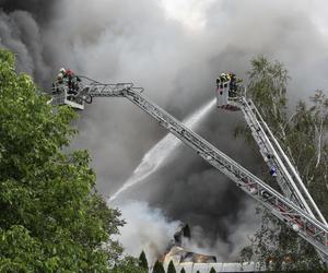 Pożar hali magazynowej w Sulejówku