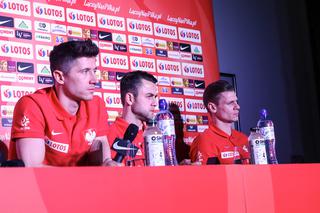 Robert Lewandowski, Łukasz Fabiański, Łukasz Piszczek konferencja