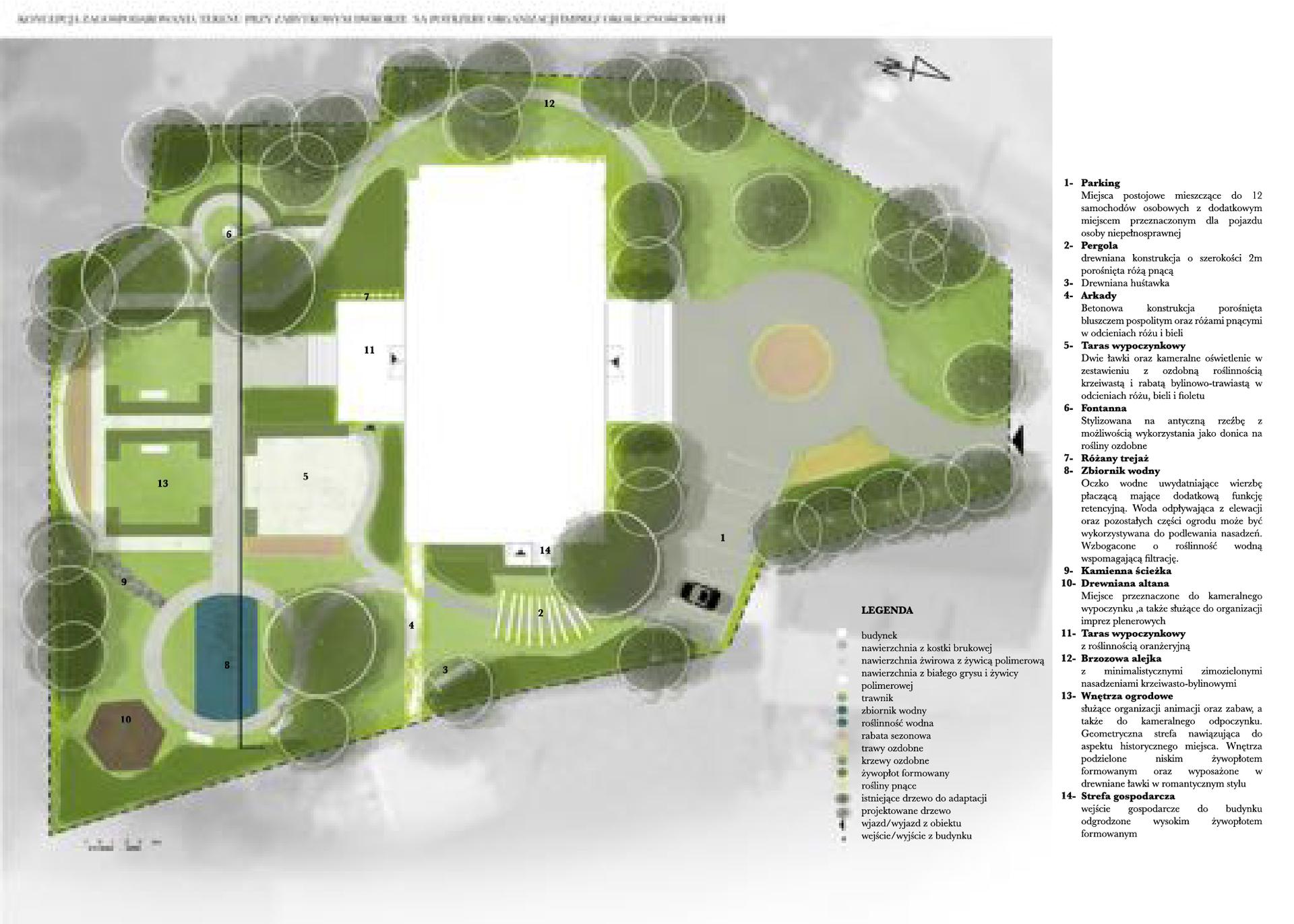 Rzut koncepcyjny ogrodu 