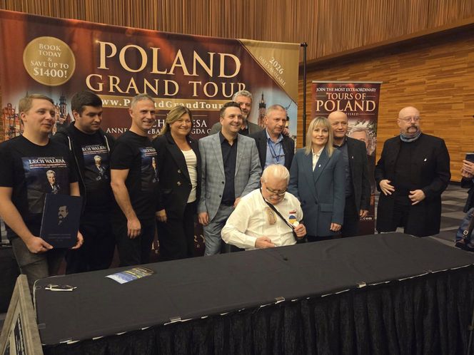 Lech Wałęsa w podróży po Ameryce Północnej