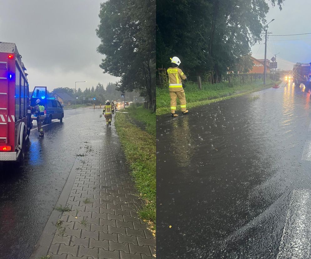 Potężne nawałnice nad Małopolską. Setki interwencji straży i ranna druhna OSP