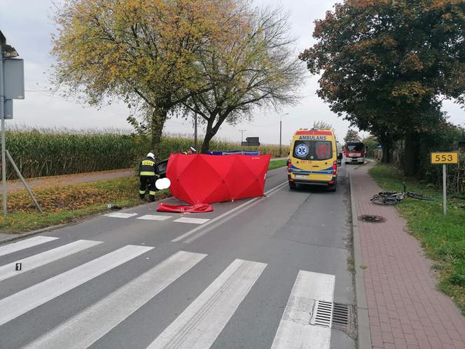 Koszmarny wypadek w Świerczynkach koło Torunia. Nie żyje rowerzysta