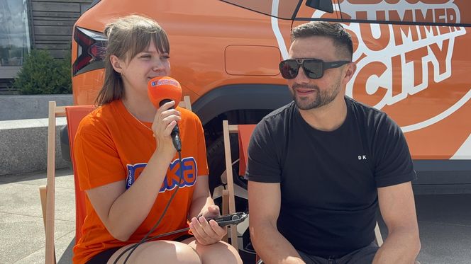 Wakacyjny patrol Eska Summer City na olsztyńskiej Plaży Miejskiej