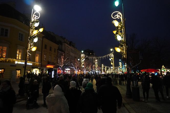 Świąteczna iluminacja Traktu Królewskiego 7.12.2024