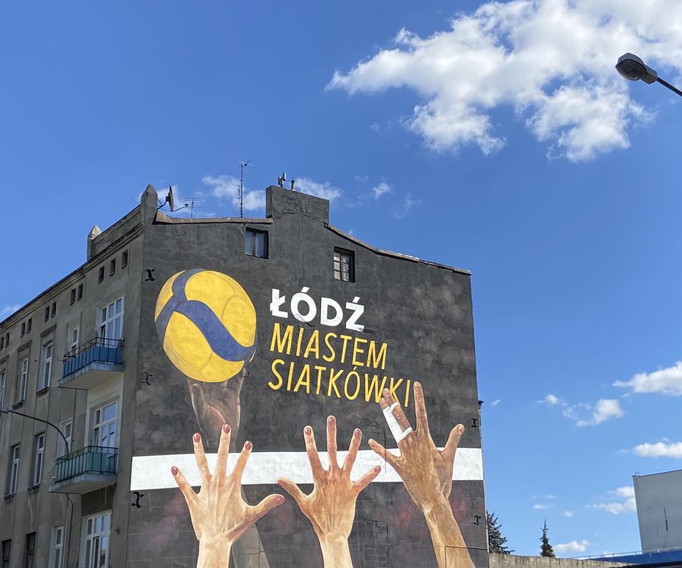 Nowy mural przy ulicy Tuwima 55 w Łodzi