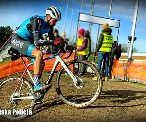 Filip Pendrak na podium w Mistrzostwach Polski w kolarstwie przełajowym