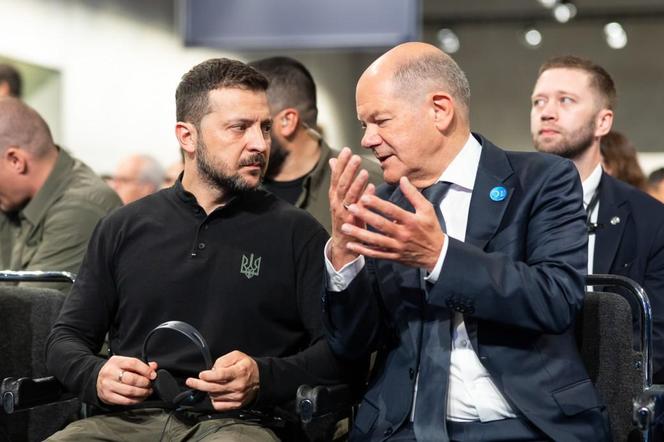 Zełenski w Berlinie. Wezwał z Scholzem do zwiększenia obrony powietrznej Ukrainy
