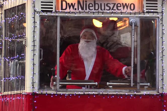 Świąteczny tramwaj w Szczecinie