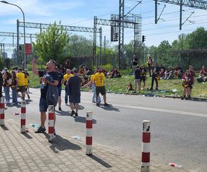 Kibice na meczu Pogoń - Legia