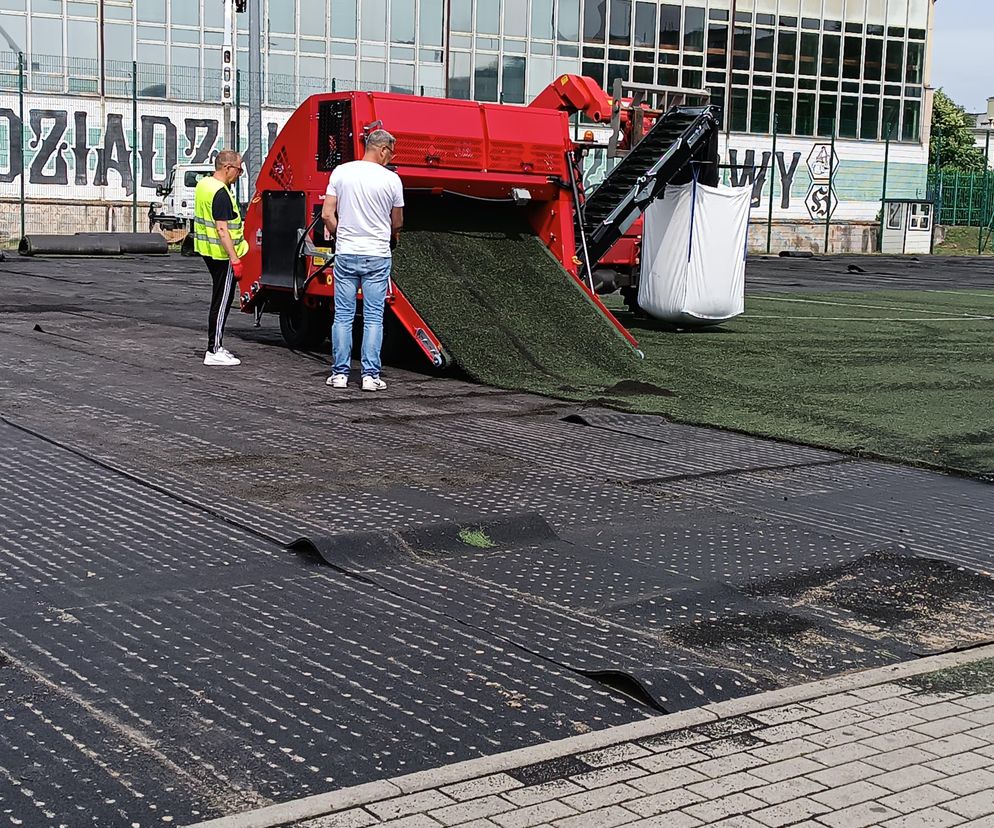 Trwa modernizacja grudziądzkich orlików. Zaawansowane prace przy GKS Olimpii 