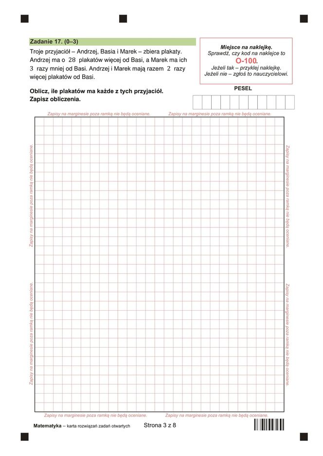 Egzamin ósmoklasisty 2025 - matematyka