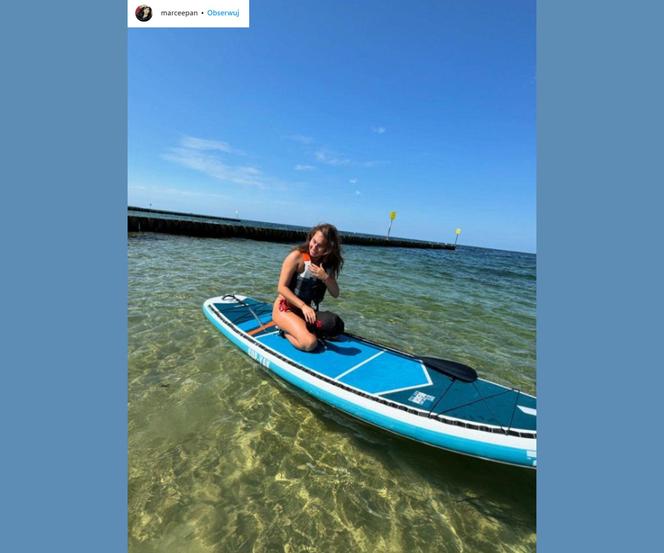 Marcelina Ziętek wypoczywała na plaży