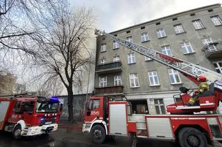 Pożar na ul. Dowborczyków w Łodzi