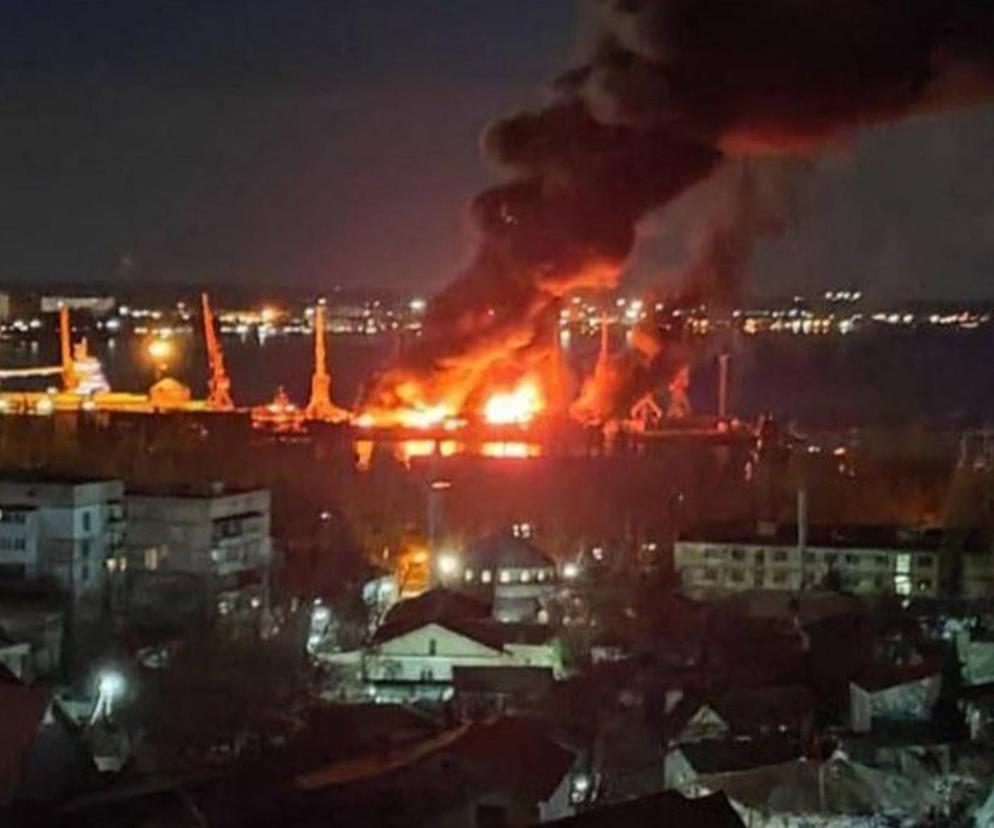 Atak Ukraińców na rosyjski okręt na Krymie