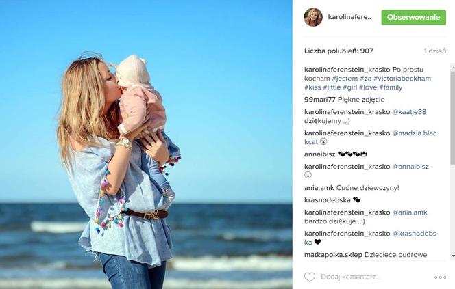 Victoria Beckham całuje córkę w usta
