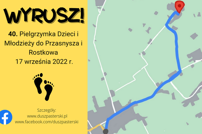 Wyrusz: Wkróce 40. Pielgrzymka Dzieci i Młodzieży do Rostkowa!