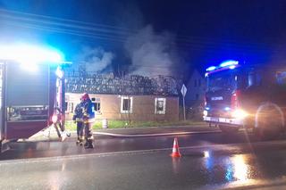 Pożar domu w Majkowie w powiecie skarżyskim