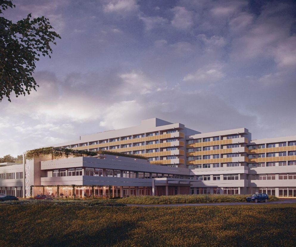 Wizualizacja hotelu Arche Nałęczów – Sanatorium Milicyjne