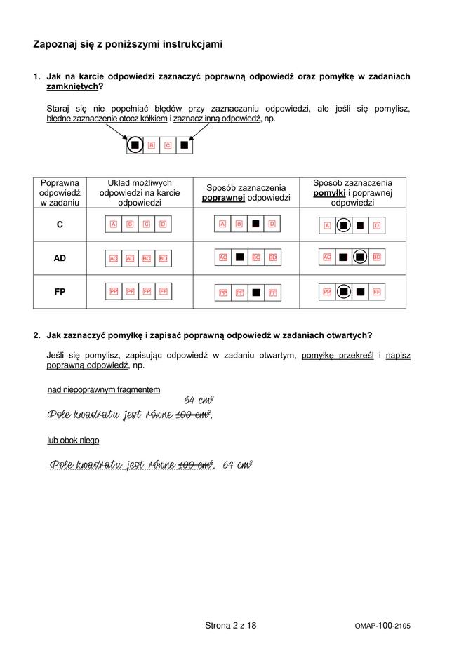  Egzamin ósmoklasisty 2021 matematyka. Arkusze CKE, pytania, odpowiedzi [26.05.2021]