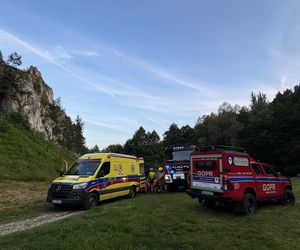 Akcja ratownicza Jurajskiej Grupy GOPR w Dolinie Kobylańskiej