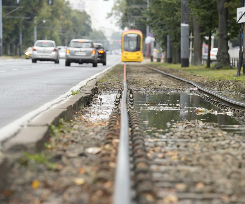 Zwężą al. Waszyngtona? Tramwajarze rozpoczęli pomiary przed remontem