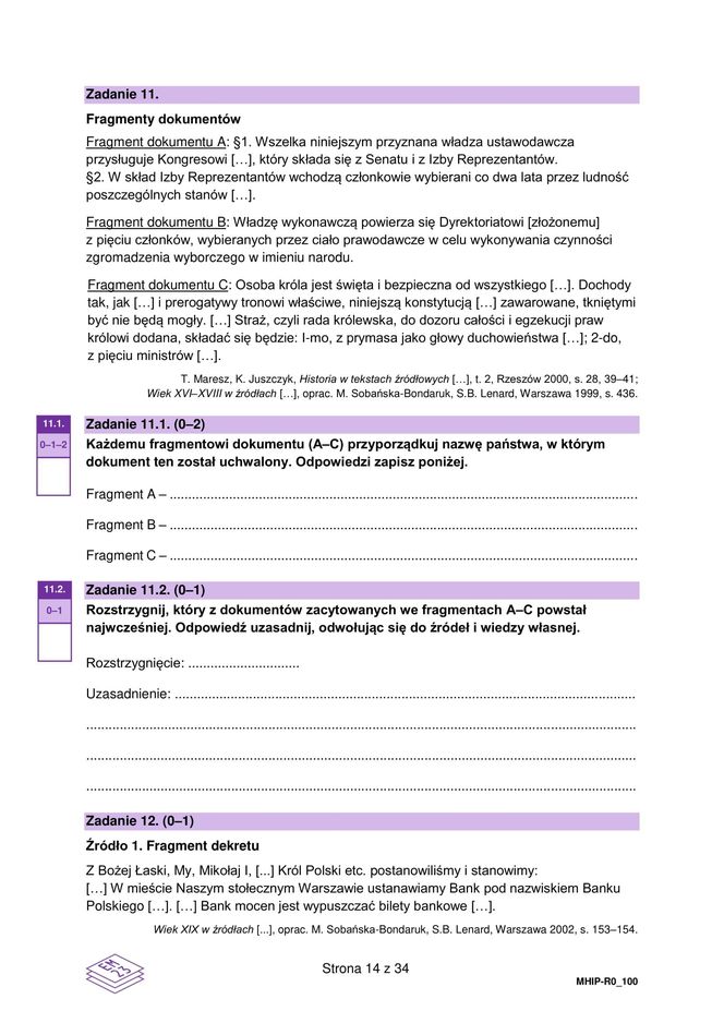 Matura historia 2025: Odpowiedzi i arkusze CKE [19.05.2025] nowa formuła 2023	