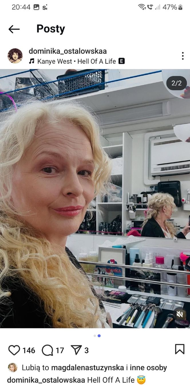 Dominika Ostałowska w nowej fryzurze na Instagramie