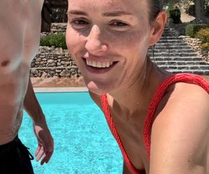 Olga Frycz i Albert Kosiński w basenie