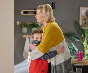 Na Wspólnej odc. 4061: Danka (Lucyna Malec), Szymek (Ksawery Kamiński)