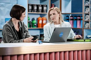 Pierwsza miłość odc. 4076. Kinga (Aleksandra Zienkiewicz), Marysia (Aneta Zając)