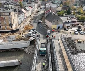 Otwarcie mostu tymczasowego w Głuchołazach