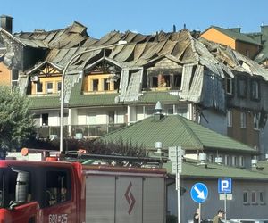 Tak wygląda miejsce pożaru w Ząbkach w piątkowy poranek 04.07.2025