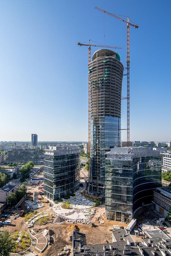 Plac Europejski i budowa wieżowca Warsaw Spire