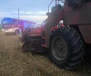 Śmiertelny wypadek na polu pod Chojnicami. Ojciec potrącił kombajnem 29-letniego syna [ZDJĘCIA]