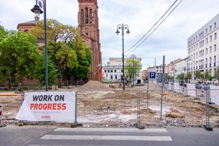 Każdy remont zaczyna się od chaosu. Zobacz prace na placu Wolności w Bydgoszczy