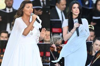 Edyta Górniak i Roksana Węgiel niczym anioły. Tak oddały hołd papieżowi Franciszkowi