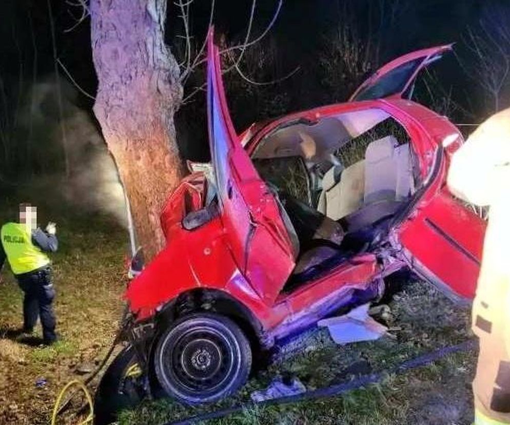 Dwie osoby zginęły w wypadku drogowym w Kąśnej Górnej w Małopolsce. 