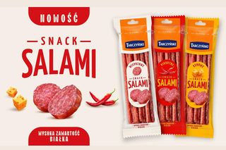 Tarczyński podnosi poprzeczkę w kategorii przekąsek mięsnych. Salami Snack to hit dla fanów wyrazistych smaków