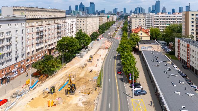 Budowa tramwaju do Dworca Zachodniego od strony Ochoty