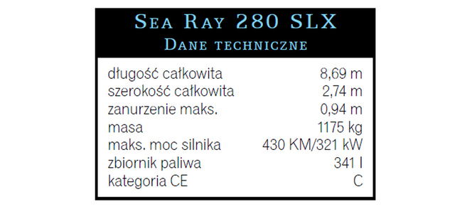 Jacht Sea Ray 280 SLX - Pływająca dyskoteka