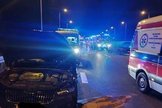 Wypadek na trasie ekspresowej S7 w Suchedniowie