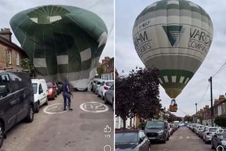 O włos od katastrofy balonu! Wideo pokazało lądowanie awaryjne