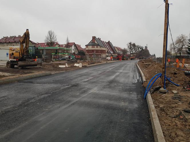 Rozbudowa linii tramwajowej w Olsztynie. Ruch na ul. Wyszyńskiego zostanie przywrócony [ZDJĘCIA]