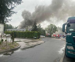 Wielki pożar hali w Gliwicach! Chmura dymu nad miastem